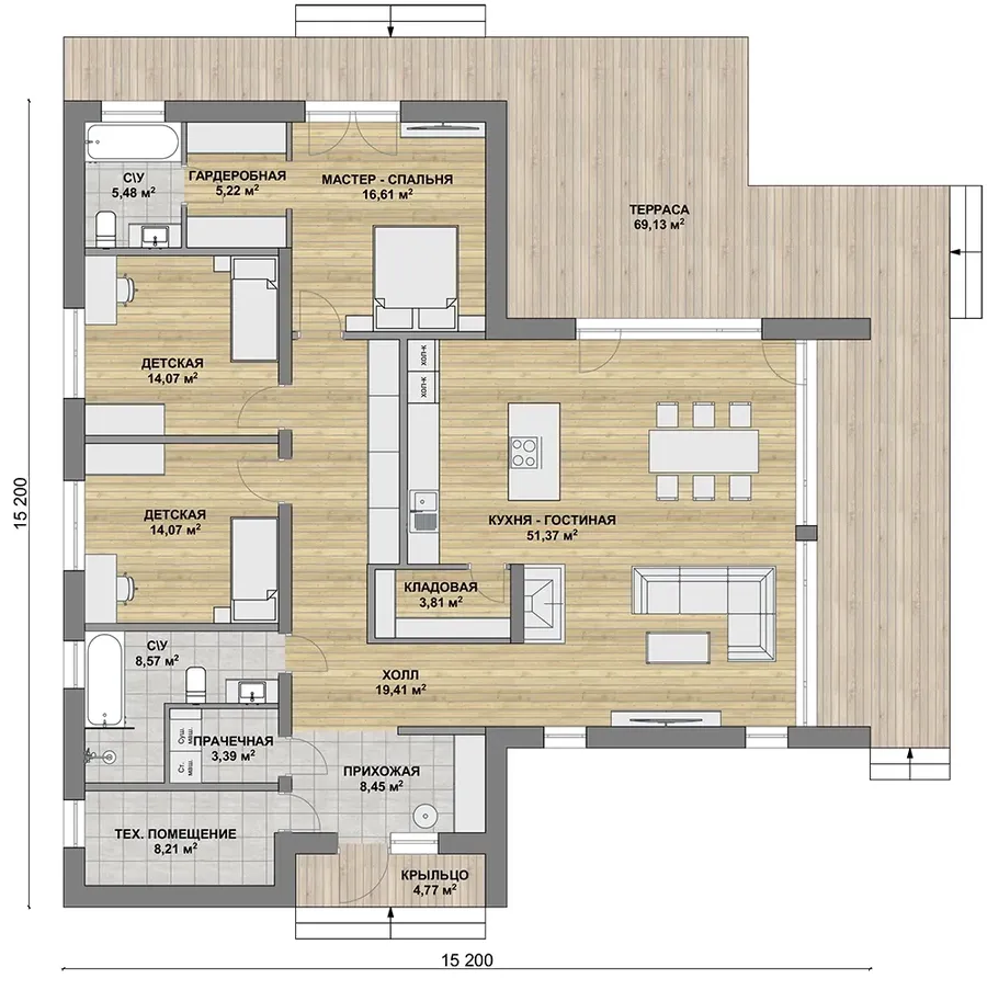 Рика планировка